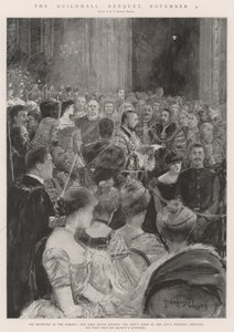 El banquete del Guildhall, 9 de noviembre de Henry Charles Seppings Wright